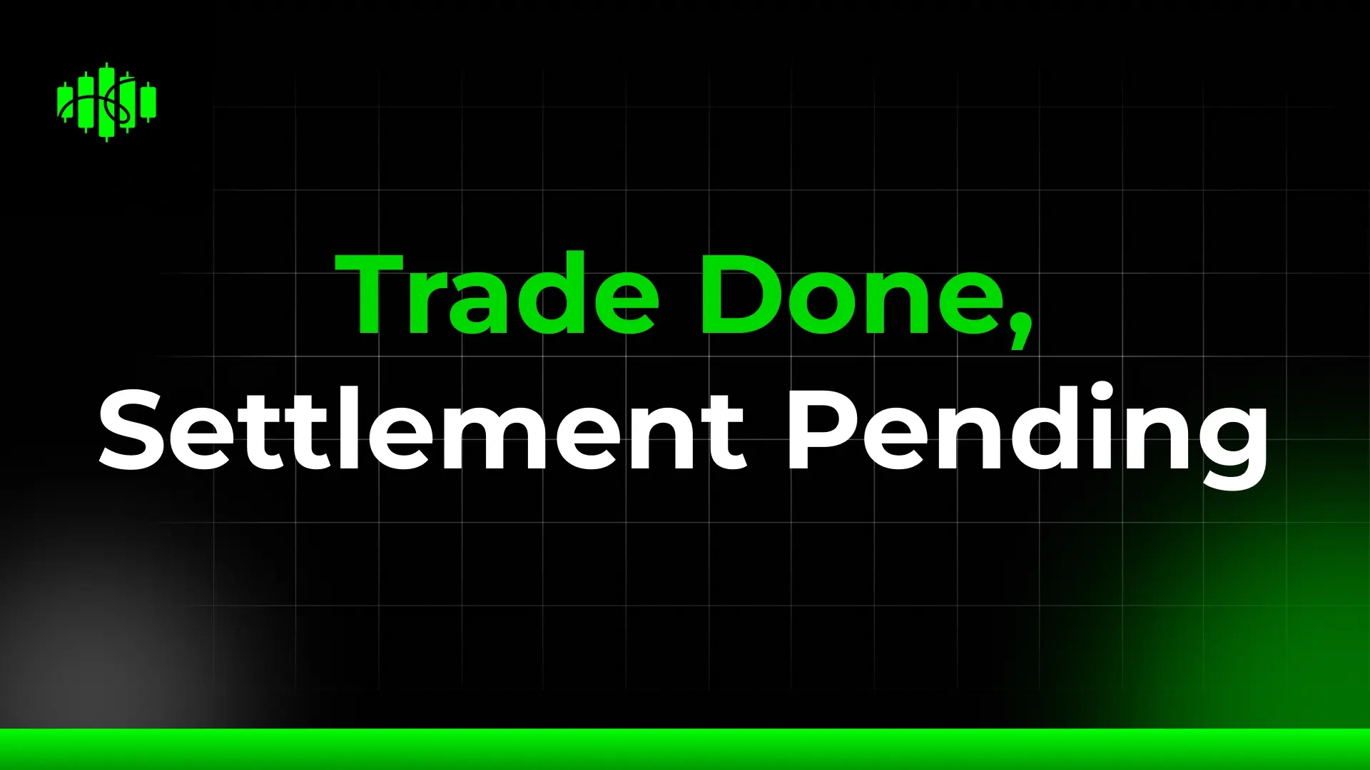 The transaction has been completed, the settlement has not yet been completed